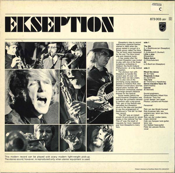 Ekseption Ekseption : LP Back